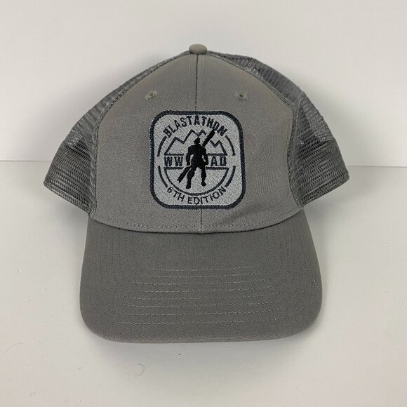 NWT Patagonia Hat Blastathon 5th Edition WWAD Snapback Logo Trucker Cap Gray - Picture 6 of 13
